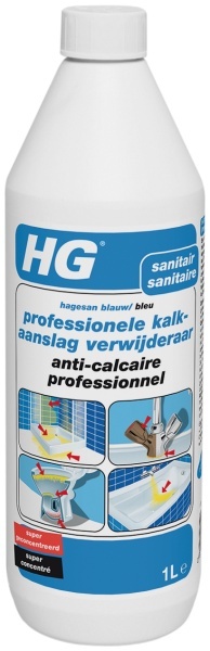 HG professionele kalkaanslag verwijderaar (hagesan blauw) 1 liter
